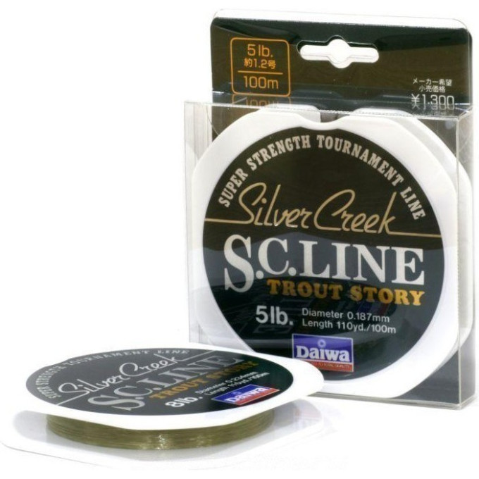 Монолеска DAIWA Silver Creek S.C. Line 3 Lb (0.144мм) - 100м 4960652412056